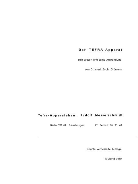 Der TEFRA-Apparat