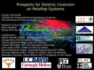 Prospects for Seismic Inversion on Petaflop Systems - the SPICE ...