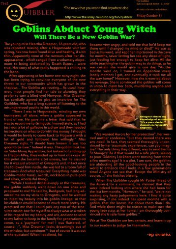 PDF format via this link - The Leaky Cauldron