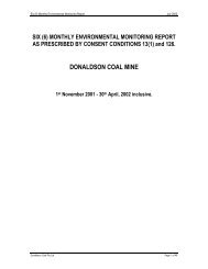 SIX (6) MONTHLY ENVIRONMENTAL MONITORING REPORT AS ...