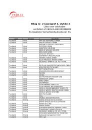 Bilag nr. 2 (paragraf 2, stykke 2 og 4) : Liste over selskaber ... - EPSU