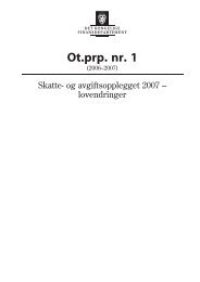 Ot.prp. nr. 1 (2006-2007) - Regjeringen.no