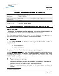 Directive Directive d'identification d'un usager ... - Csss-iugs.ca