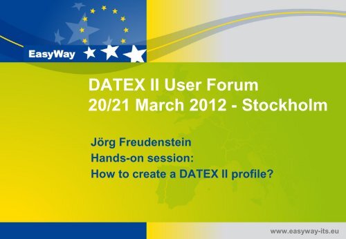 JÃƒÂ¶rg Freudenstein, AlbrechtConsult GmbH - datex2