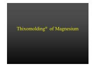 Thixomolding Of Magnesium - Het Aluminium Centrum