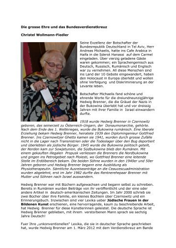 Christel Wollmann-Fiedler - BJT2006.org