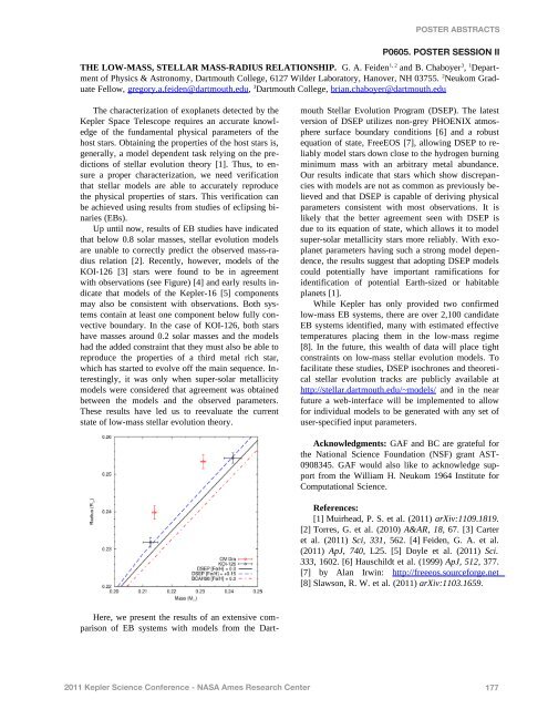 Poster Abstracts - Kepler - NASA