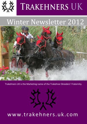 Winter Newsletter 2012 - Trakehners UK