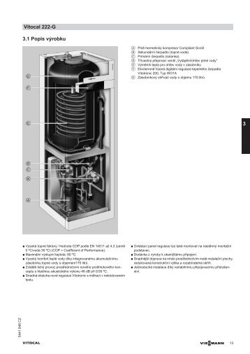 3.1 Popis vÃ½robku Vitocal 222-G 3 - Viessmann