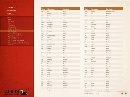 2010 - 2011 Annual Report - Zoos South Australia