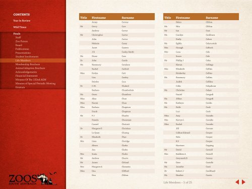 2010 - 2011 Annual Report - Zoos South Australia