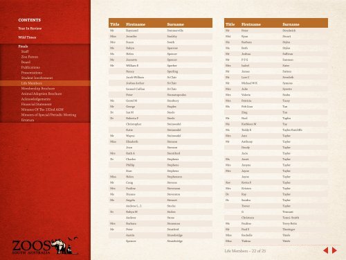 2010 - 2011 Annual Report - Zoos South Australia