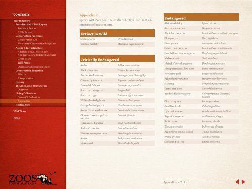 2010 - 2011 Annual Report - Zoos South Australia