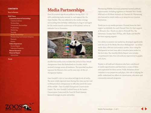 2010 - 2011 Annual Report - Zoos South Australia