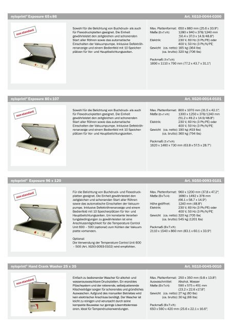 nyloprint® Verarbeitungsgeräte – Sonderprodukte