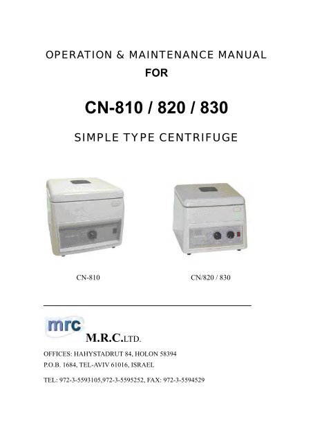 CN-810 / 820 / 830 - Mrclab.com