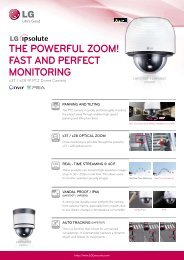 The powerful zoom! fasT and perfecT moniToring - LG Cctv