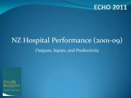 Assessing the performance of New Zealand hospitals
