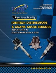 new distributors and crank angle sensors - WAIglobal