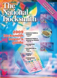 Circle 325 On Rapid Reply - The National Locksmith