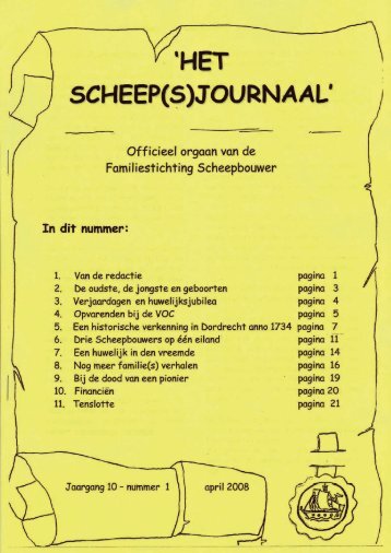 1, april - Het "scheep(s)journaal"