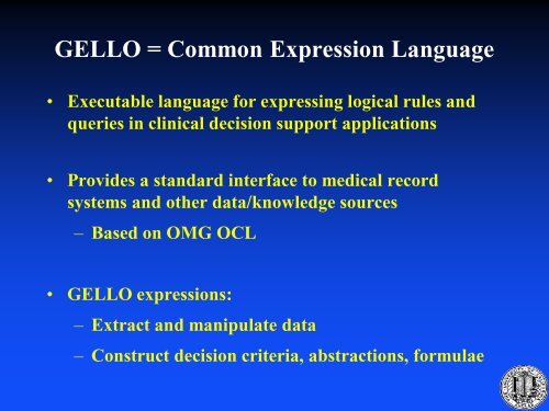 Standards in Clinical Decision Support - Duke Center for Health ...