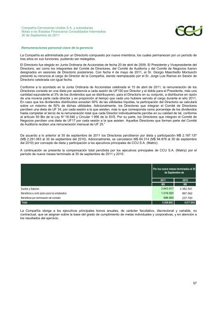 INFORME SVS SEPTIEMBRE 2011 CCU S.A.