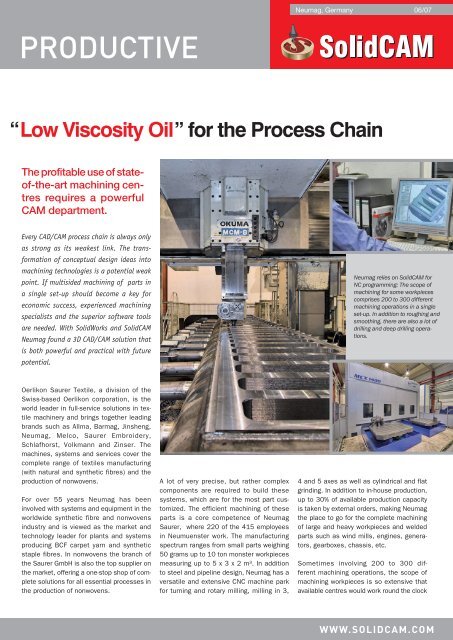 Read the full story (PDF) - SolidCAM