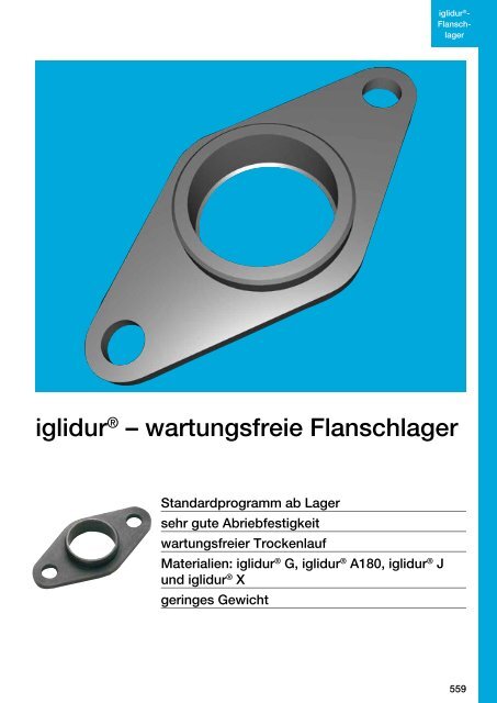 Weitere Produkte: Clips- und Rundtischlager, Halbzeuge und ... - Igus