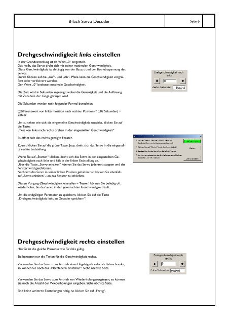 Handbuch 8-fach Servo DCC-Decoder 2.10.0. - Modelleisenbahn ...