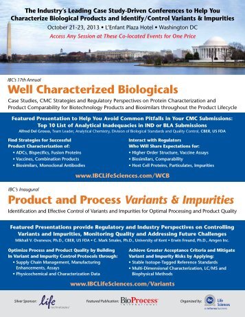 Product and Process Variants & Impurities