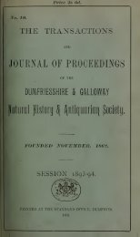 Vol 10 - Dumfriesshire & Galloway Natural History and Antiquarian ...