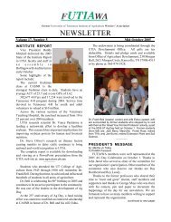 NEWSLETTER - UTIA!