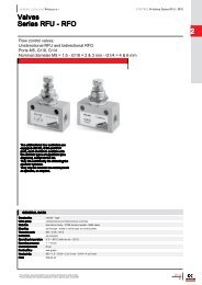 Camozzi valves series RFU - RFO data sheet