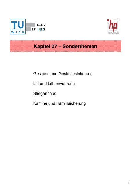 Kapitel 07_Sonderthemen - Denkmalpflege TU-Wien