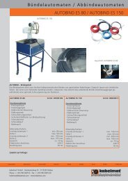 AUTOBIND ES 80 / AUTOBIND ES 150 Bündelautomaten ...