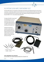 ALSATOM SU50-MPC DIATHERMY SET