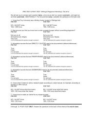 PRE-TEST & POST-TEST. Writing & Plagiarism ... - Troy University