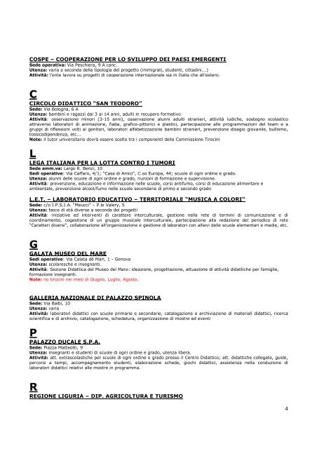 C - Scienze della Formazione