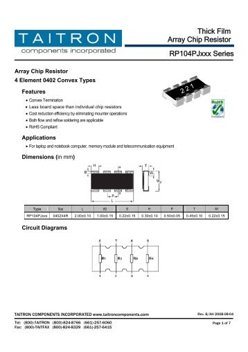 RP104P - Taitron Components, Inc.