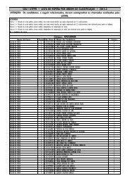 SiSU / UTFPR â¢ LISTA DE ESPERA POR ORDEM DE ...