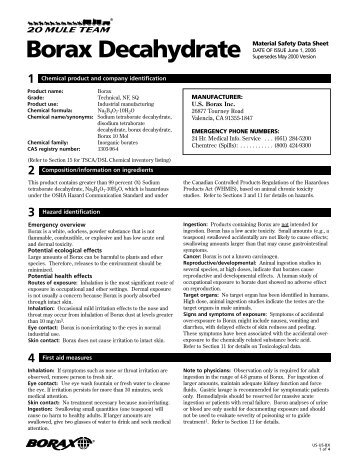 Borax Decahydrate