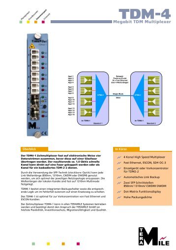 Megabit TDM Multiplexer - TERAMILE GmbH