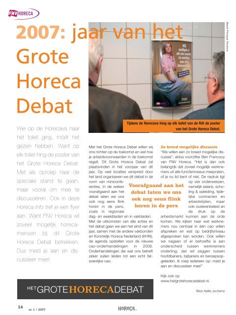 horecainfo jan 07:horecainfo-juli 05 - FNV Horecabond