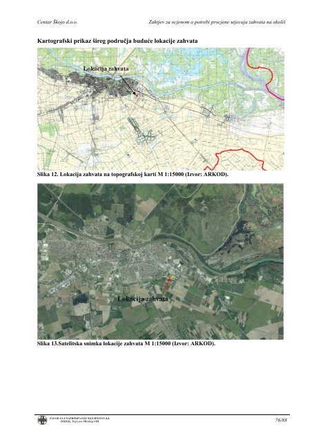 ELABORAT zaÅ¡tite okoliÅ¡a - Procjena utjecaja na okoliÅ¡