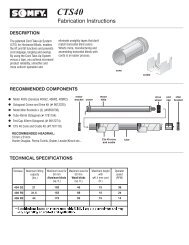 Fabrication Instructions - Somfy