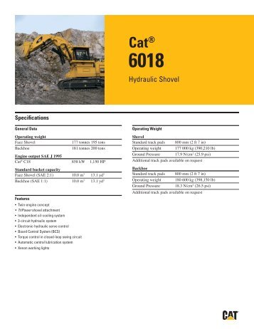 Cat® 6018 - Caterpillar Inc.