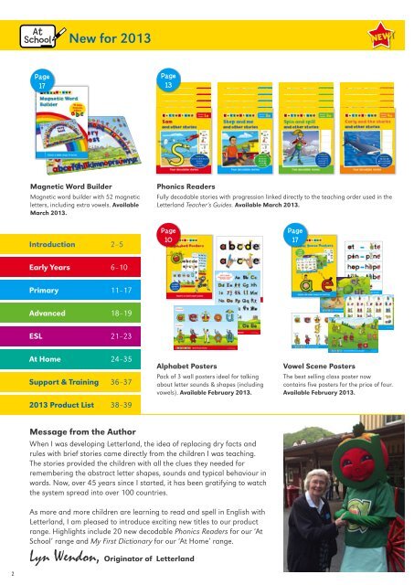 UK Education Catalogue 2013 - Letterland