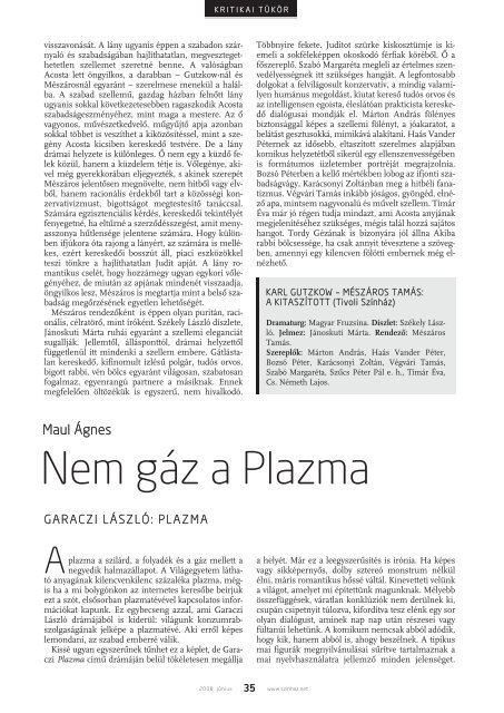 2008. jÃºnius - SzÃ­nhÃ¡z.net