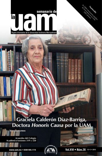 Graciela CalderÃ³n DÃ­az-Barriga, Doctora Honoris Causa por la UAM